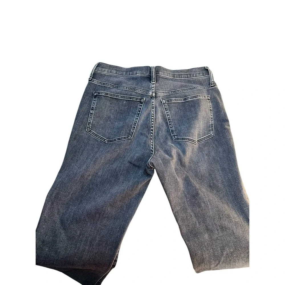 J.CREW Curvy Full Length Demi Boot Jeans Womens 31T‎ Gray Denim